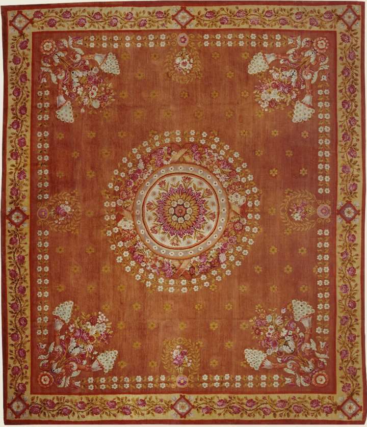 A Restoration wool carpet au point de la Savonnerie